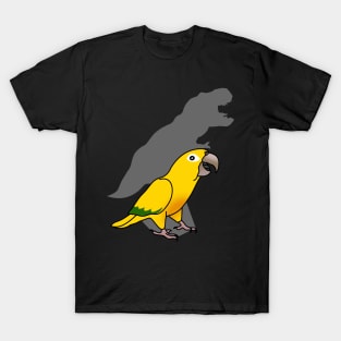 T-rex Golden Conure Dinosaur Queen of Bavaria Birb memes T-Shirt